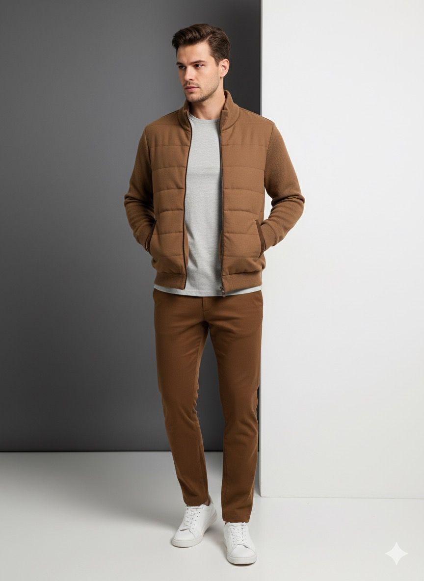 کاپشن سوئیت آستین بافت 3264